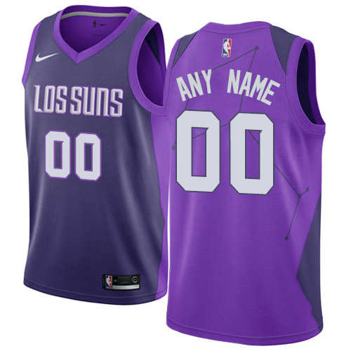 Men's Phoenix Suns Nike Purple Swingman Custom City Edition Jersey