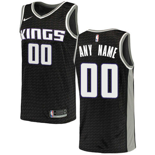 Men's Sacramento Kings Nike Black Swingman Custom City Edition Jersey