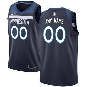 Men's Minnesota Timberwolves Nike Navy Swingman Custom Icon Edition Jersey