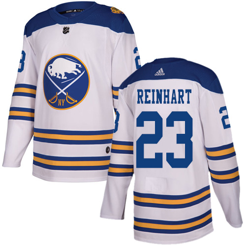 Adidas Sabres #23 Sam Reinhart White Authentic 2018 Winter Classic Youth Stitched NHL Jersey