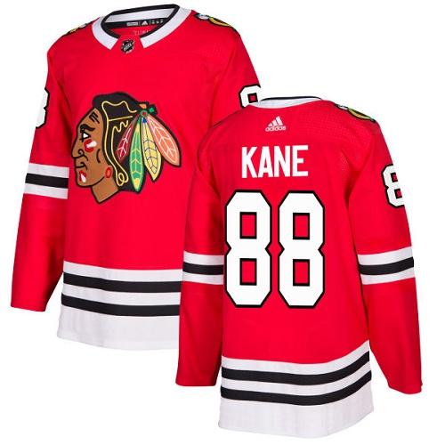 Adidas Blackhawks #88 Patrick Kane Red Home Authentic Stitched Youth NHL Jersey