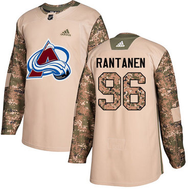 Adidas Avalanche #96 Mikko Rantanen Camo Authentic 2017 Veterans Day Stitched Youth NHL Jersey