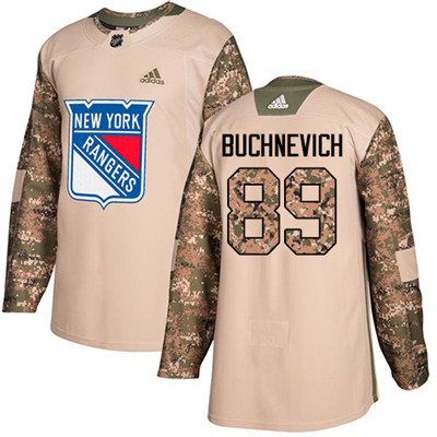 Adidas Detroit Rangers #89 Pavel Buchnevich Camo Authentic 2017 Veterans Day Stitched Youth NHL Jersey