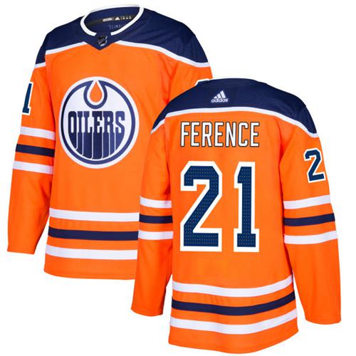Adidas Edmonton Oilers #21 Andrew Ference Orange Home Authentic Stitched Youth NHL Jersey