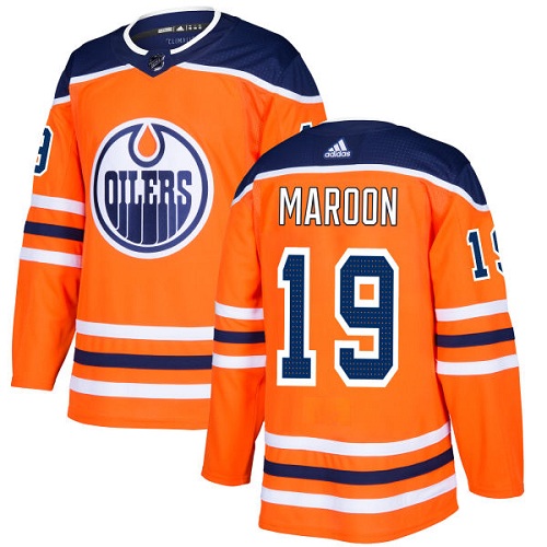 Adidas Edmonton Oilers #19 Patrick Maroon Orange Home Authentic Stitched Youth NHL Jersey