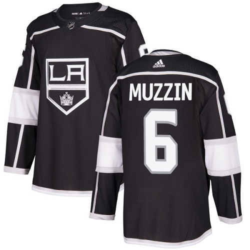 Adidas Los Angeles Kings #6 Jake Muzzin Black Home Authentic Stitched Youth NHL Jersey