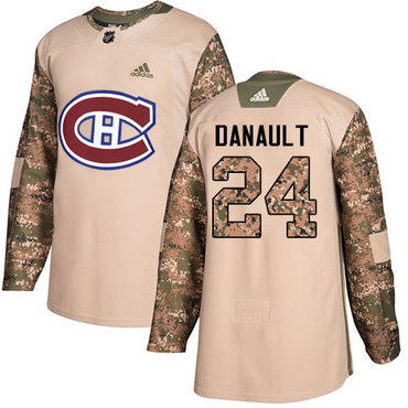 Adidas Montreal Canadiens #24 Phillip Danault Camo Authentic 2017 Veterans Day Stitched Youth NHL Jersey