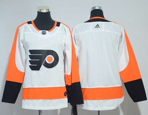 Adidas Philadelphia Flyers Blank White Road Authentic Stitched Youth NHL Jersey