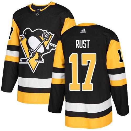 Adidas Pittsburgh Penguins #17 Bryan Rust Black Home Authentic Stitched Youth NHL Jersey