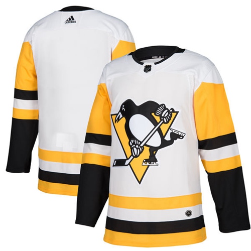 Adidas Pittsburgh Penguins Blank White Road Authentic Stitched Youth NHL Jersey