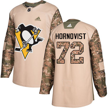 Adidas Pittsburgh Penguins #72 Patric Hornqvist Camo Authentic 2017 Veterans Day Stitched Youth NHL Jersey