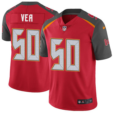 Nike Buccaneers #50 Vita Vea Red Team Color Youth Stitched NFL Vapor Untouchable Limited Jersey