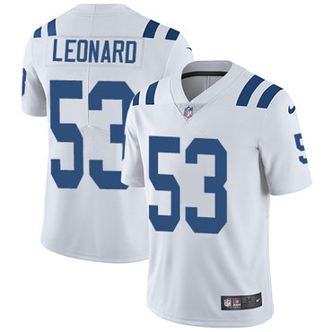 Nike Colts #53 Darius Leonard White Youth Stitched NFL Vapor Untouchable Limited Jersey