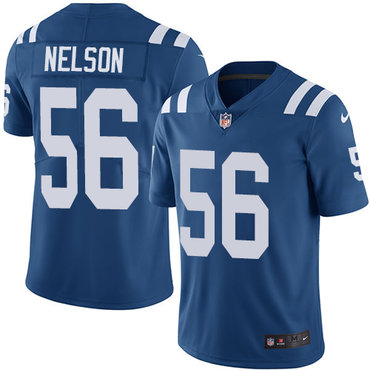 Nike Colts #56 Quenton Nelson Royal Blue Youth Stitched NFL Limited Rush Jersey