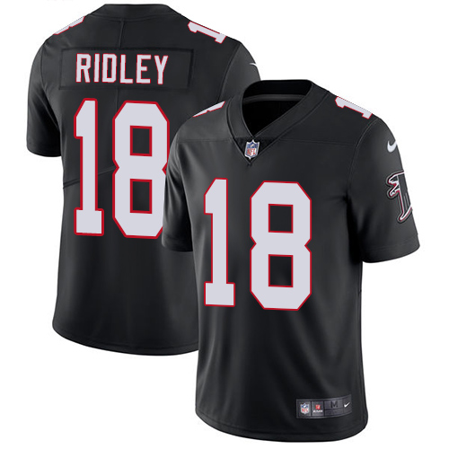 Nike Falcons #18 Calvin Ridley Black Alternate Youth Stitched NFL Vapor Untouchable Limited Jersey