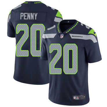 Nike Seahawks #20 Rashaad Penny Steel Blue Team Color Youth Stitched NFL Vapor Untouchable Limited Jersey