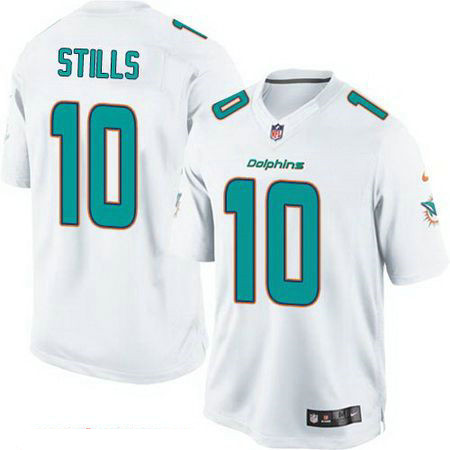 Men's Miami Dolphins #10 Kenny Stills White Road Stitched NFL Nike Game Jersey