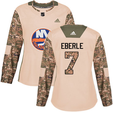 Adidas New York Islanders #7 Jordan Eberle Camo Authentic 2017 Veterans Day Women's Stitched NHL Jersey