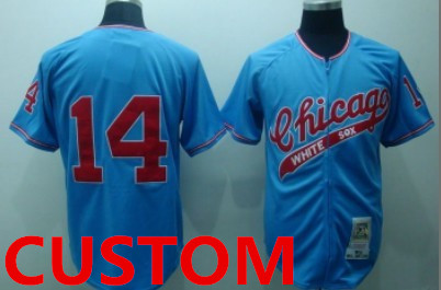 Custom Chicago White Sox 1972 Blue Throwback Jersey