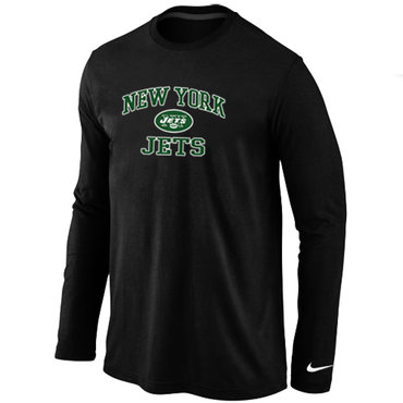 Nike New York Jets Heart & Soul Long Sleeve T-Shirt Black