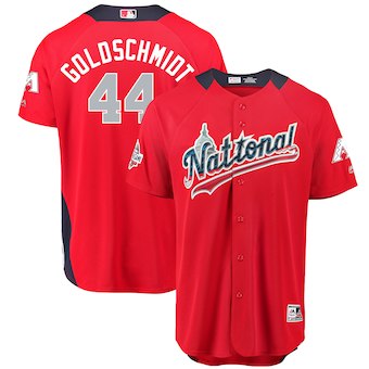 Men's National League #44 Paul Goldschmidt Majestic Red 2018 MLB All-Star Game Home Run Derby Player Jersey