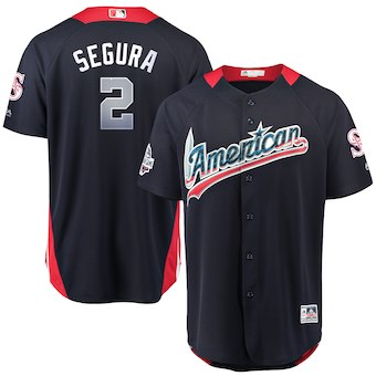 Men's American League #2 Jean Segura Majestic Navy 2018 MLB All-Star Game Home Run Derby Player Jersey