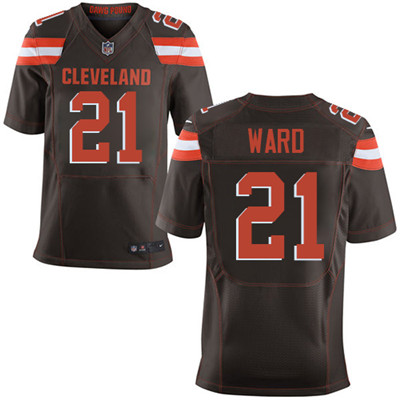 Nike Cleveland Browns #21 Denzel Ward Brown Team Color Men's Stitched NFL Elite Jersey