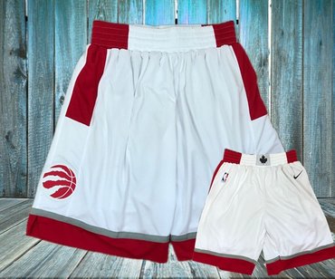 Toronto Raptors White Nike Swingman Shorts