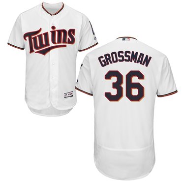 Minnesota Twins #36 Robbie Grossman White Flexbase Authentic Collection Stitched Baseball Jersey