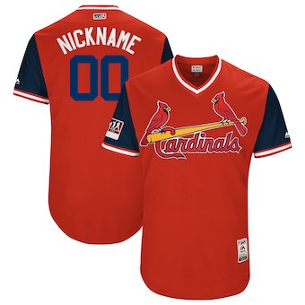 Men's St. Louis Cardinals Majestic Red 2018 Players' Weekend Authentic Flex Base Custom Jersey