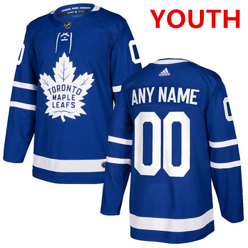 Youth Adidas Toronto Maple Leafs Customized Authentic Royal Blue Home NHL Jersey