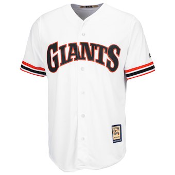 Men's San Francisco Giants Majestic Blank White Home Cooperstown Cool Base Team Jersey