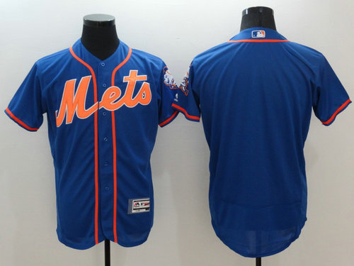 New York Mets Blank Blue Flexbase Authentic Collection Baseball Jersey