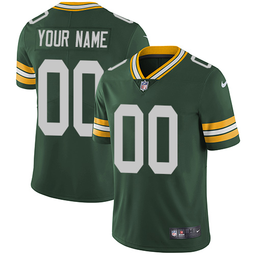 Youth Nike Green Bay Packers Home Green Customized Vapor Untouchable Player Limited Jersey