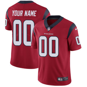 Youth Nike Houston Texans Red Customized Vapor Untouchable Player Limited Jersey