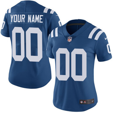 Women's Nike Indianapolis Colts Blue Customized Vapor Untouchable Player Limited Jersey