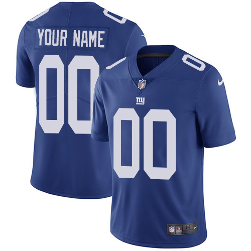 Men's Nike New York Giants Home Royal Blue Customized Vapor Untouchable Limited NFL Jersey