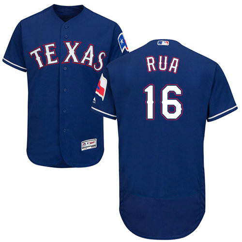 Texas Rangers #16 Ryan Rua Blue Flexbase Authentic Collection Stitched Baseball Jersey
