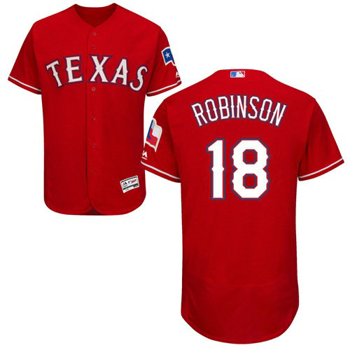 Texas Rangers #18 Drew Robinson Red Flexbase Authentic Collection Stitched Baseball Jersey