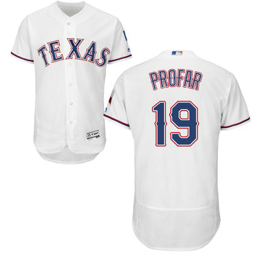 Texas Rangers #19 Jurickson Profar White Flexbase Authentic Collection Stitched Baseball Jersey
