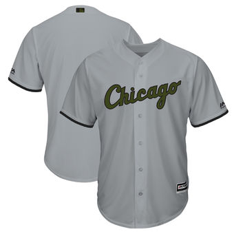 Men's Chicago White Sox Majestic Gray 2018 Memorial Day Cool Base Team Custom Jersey