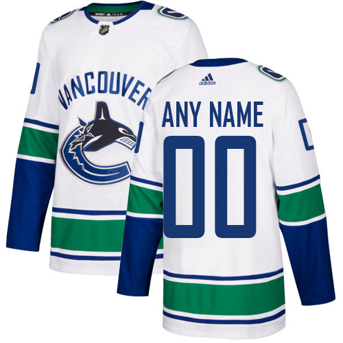 Men's Adidas Vancouver Canucks NHL Authentic White Customized Jersey