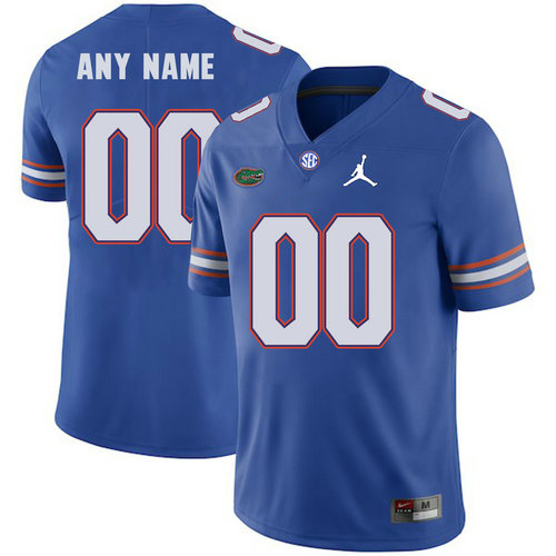 Florida Gators Men's Customized Blue College Football Jersey
