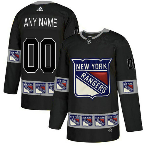 Men's New York Rangers Custom Team Logos Fashion Adidas Jersey