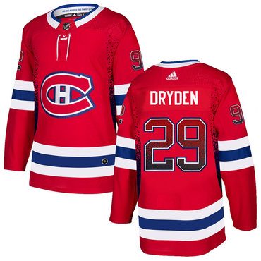 Men's Montreal Canadiens #29 Ken Dryden Red Drift Fashion Adidas Jersey