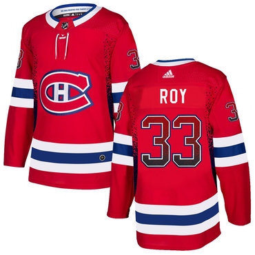 Men's Montreal Canadiens #33 Patrick Roy Red Drift Fashion Adidas Jersey