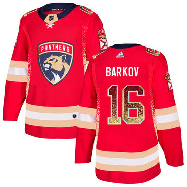 Men's Florida Panthers #16 Aleksander Barkov Red Drift Fashion Adidas Jersey