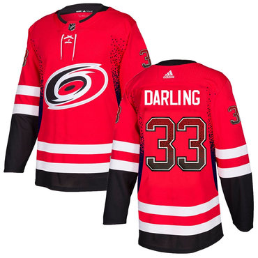 Men's Carolina Hurricanes #33 Scott Darling Red Drift Fashion Adidas Jersey