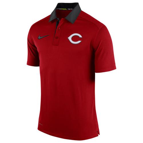 Men's Cincinnati Reds Nike Red Authentic Collection Dri-FIT Elite Polo