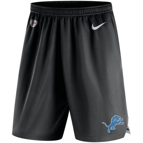 Men's Detroit Lions Nike Black Knit Performance Shorts